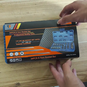 Professional 34Piece Star Socket Set Suitable for Car Maintenance Furniture Assembly Automotive & Home Improvement Tasks