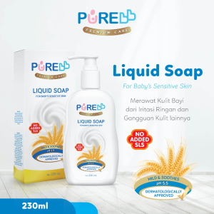 Pure Bb Baby Liquid Soap | Purebb Sabun Bayi - Membantu Mengatasi Merah Pada Kulit Bayi (Bpom)