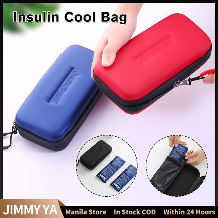 Insulin Cooling Bag Portable Insulin Storage Travel Hard Case Organizer
