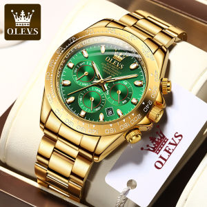 OLEVS Gold Watch For Men Fashion Automatic Mechanical Watch  Formal Stainless Steel Waterproof Wrist Man