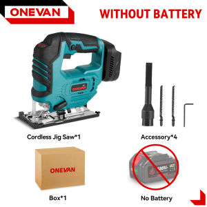 Cordless Jig Saw Brushless Electric Jig Saw Jig Saw Machine Adjustable Blade 3 Variable Speed Woodworking Tool for Makita 18V Battery
