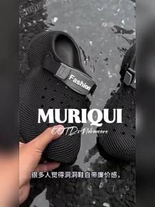 [Free Shipping] Womens new summer thick-soled non-slip and wear-resistant beach sandals with a closed-toe design suitable for outdoor activities and stream trekking