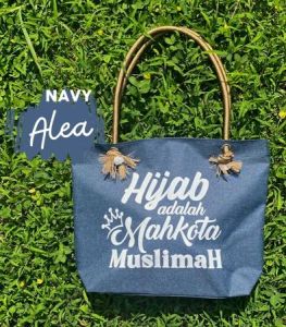 Tas Totebag Alea Muslimah Cakep Bahan Tebal tote bag 1 Pcs