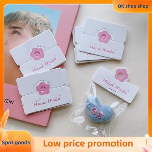 ✨QK shop✨ 100pcs Lot Foldable Packaging Paper Cards Colorful Flowers Cards For Handmade Jewelry Retail Hang Tag Flowers Display Cardboard