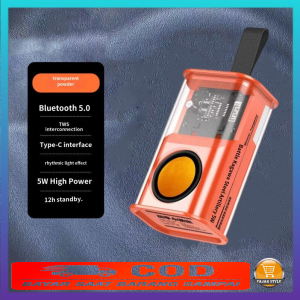 Mini Speaker Bluetooth Mecha terbaru murah Model Transparan 5W speaker portabel wireless super bass