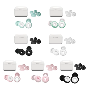 Reusable Silicone Earplugs Suitable for Noise Protective Sleep Work Travel Scenario Swimming Surfing Easy to Clean 2pcs