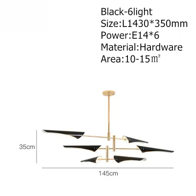 Nordic White Black Bubble Chandeliers Baking Metal Chandelier For Dining Room Living Room Decoration Light Kitchen Fixtures