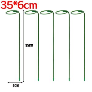 10Pcs Metal Plants Support Rods Garden Bracket Flower Plant Stem Prevention Rod Potted Stem Anti-dropping Device Reusable Garden Tools