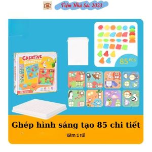 Đồ chơi trí tuệ ghép hình sáng tạo Creative Geometry phân biệt hình khối màu sắc-Tiệm Nhà Sóc 2023