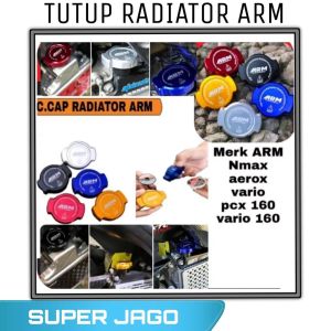 Tutup Lubang Cap Radiator Nmax PCX Aerox ADV Lexi Vario Cnc ARM