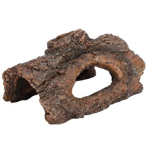 DSFSI Nhựa Hang trú ẩn cho bò sát Hình Dạng Vỏ Cây Thiết kế mô phỏng Nơi trú ẩn của bò sát Trang trí Kết cấu tự nhiên Động vật lưỡng cư ẩn mình trong hang động Dành cho Bọ Cạp