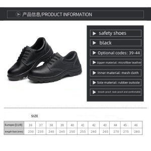 With shoebox High Cut Safety Shoes For Men Anti-smash-proof Safety Shoes Steel Toe Steel Non-slip Work Shoes