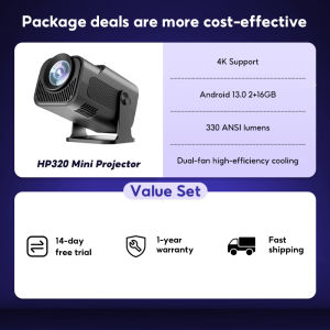 HP320 Short Throw Mini Projector Full HD 1080P4K Portable Android Smartphone Short Throw Home Theater Projector