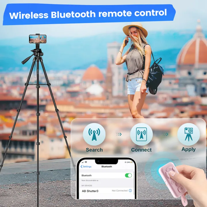 Protable Bluetooth Remote Control Self-Timer Camera Stick Shutter ...