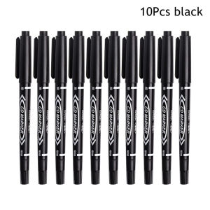 20pcs/ 10pcs 3 Color Multi Function Dual Tip Waterproof Permanent Twin Marker Pens