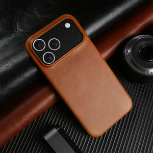 Oil Wax Genuine Leather Case For iphone 17 Pro Max Air 16 16e 15 Plus 14 13 12 11 Pro Max Back Cover Phone Case Coque Funda Capa