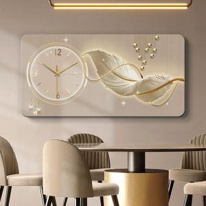 Living room clock silent fashion clock wall decor glow in the dark aesthetic digital big size batter