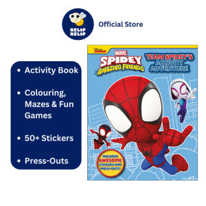 Marvel Spidey & Amazing Friends Activity Book With Fun Activities Press Outs & 50+ Stickers For Kids