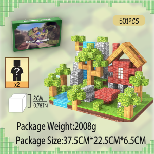 Magnetic Cube Building Blocks Toys Model Three-dimensional Assembling Children gift Mine Assembling