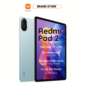 [MỚI] Máy tính bảng Redmi Pad 2 (6+128GB) | Màn hình 11" 25K | Helio G100-Ultra | Pin 9000mAh | 4 Loa âm thanh