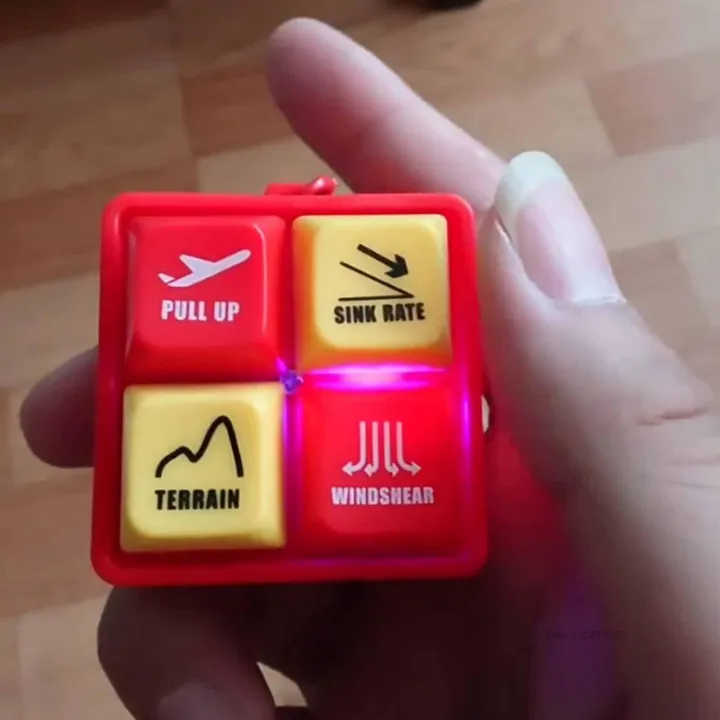 Emergency Button Siren Keychain Multi-Function Emergency Button Toy for ...