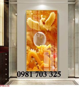 Tranh gạch 3d rồng phượng đẹp