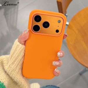 Luxury Matte Liquid Silicone Solid Color Phone Case for iPhone 17 16 15 Pro Max 13 14 17Pro Ultra Slim Soft Shockproof Cover