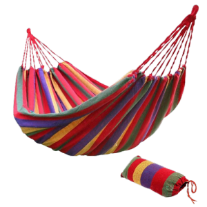 Cukashop เปลญวน เปล สําหรับแคมป์ปิ้ง ทําเป็นเปลและเสื่อได้ รับน้ําหนักได้ 150 กิโล ลายรุ้ง ผืนใหญ่ 280*80 ซม. เปลญวน กลางแจ้ง