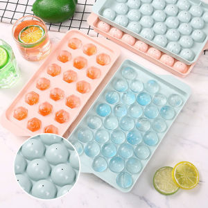 Khay làm đá tròn 33 viên khuôn làm thạch tròn cỡ lớn