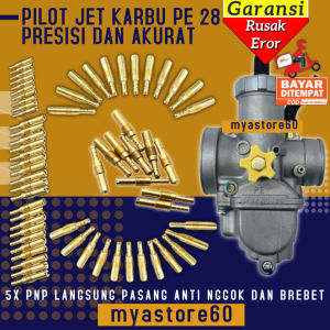 Pilot Jet Pilotjet PJ Spuyer Karbu Karburator Carburator PE NSR 28 PE28 NSR28 Ukuran Size 20 22 25 28 30 32 35 38 40 42 45 48 50 52 55 58 60 Anti Brebet Nggok