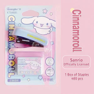 Stapler Mini Kartun Sanrio Comel Kuromi Cinnamoroll Melody Untuk Pelajar Budak Sekolah Portable Viral Sanrio Mini Stapler Cartoon Student Portable Stapler Kids Kuromi Cinnamoroll Gift 正版三丽鸥迷你订书机卡通可爱库洛米美乐蒂玉桂狗学生便携订书机 A352
