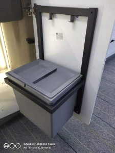 READY STORE 22L Kitchen Built-in Dustbin with modern kitchen cabinet