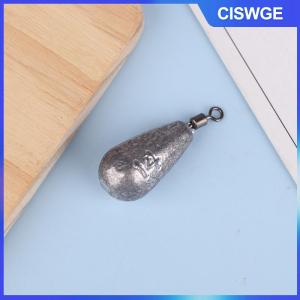 CISWGE 10 cái chì Sinker ngược câu cá chì xoay tám hình vòng câu cá chì Sinker trượt nước thả chì Sinker