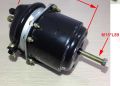 Bầu phanh hơi, bầu búp sen lốc kê sau EQ140 xe ben 6 tấn, Chân F14, tâm chân bắt 80mm, 2 lỗ hơi M16. 
