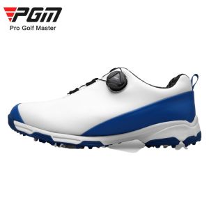 PGM Mens Golf shoes for men and males for sports sneakers for Golf sports Rotating button shoelace Non-slip waterproof comfortable