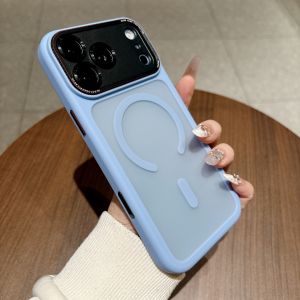 For iPhone 18 Pro Max  / 18 pro Case Fashion Matte translucent PC+TPU Protective Back cover For MagSafe Wireless Charging Shell