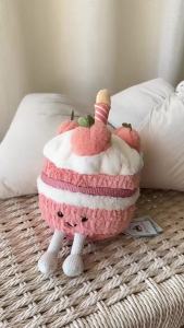 [Authentic]JELLYCAT Uk JE Peach Limited Edition Cake Soft Toy Companion Gift Healing Comfort