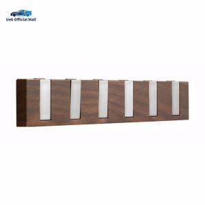 Ueb Official Mall ✪ Wood Grain Key Hooks Heavy Duty Wall Mounted Bag Holder for Door Wall Entryway