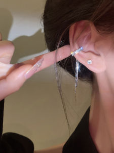 Maidu Jewelry พู่หนีบกระดูกหูไม่มีต่างหูเจาะสำหรับผู้หญิงแฟลชล่าสุดเจาะหูพู่