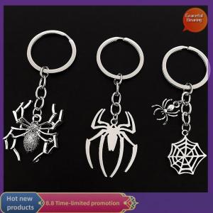 Graceful Personalized Spider Keychain Araneid Animal Key Ring Metal Key Chain Women Men Handbag Accessorie Key Holder Car Keychain