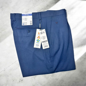 Quần tây (quần âu) Việt Tiến màu xanh Charcoal 1 ly 1T5094 có size lớn