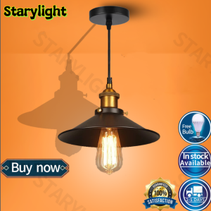 【Free Bulb】Vintage Iron Chandelier Ceiling Light Nordic Bar E27 LED Pendant light Kitchen Dining drop light Home Hanging Light