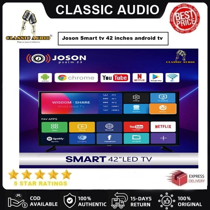Joson Smart tv 42 inches By Classic Audio- android tv 42 inch smart led ...