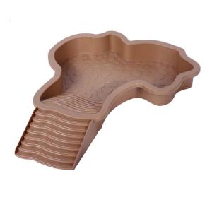 Detachable Reptiles Water Bowl For Turtles With Step Designing Durability Easy To Assemble for Indoor or Outdoor Use