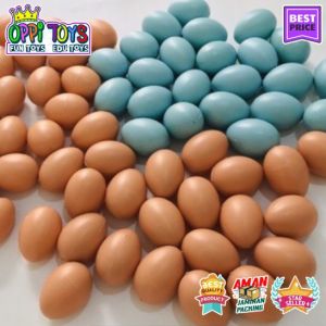 Mainan Telur Plastik Telur Ayam Dummy - Telur Paskah - Mainan Telur Bebek Dan Ayam - Mainan Telur Ayam Kampung Imitasi