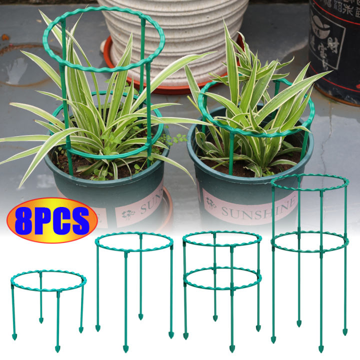 Plastic Plant Support Pile Half Round Climbing Vines Stake Bonsai ...