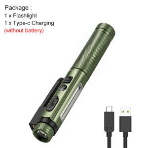 Asafee B602 400LM Red Laser 11 Modes 14500/AA Pen Flashlight for Work & Repair