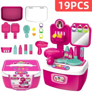 MAINAN ANAK DOKTER DOKTERAN KOPER SET BIRU DREAM MEDICAL/Memasak/Make Up Jk13
