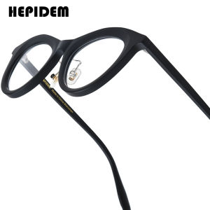 HEPIDEM กรอบแว่นตาแอซิเตต ดีไซน์แบรนด์สุดหรูผู้หญิงแว่นตาตาแมวญี่ปุ่นทำด้วยมือแว่นกันแดดสตรีหนา9392
