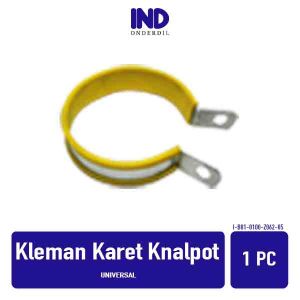 Kleman Karet Knalpot 3.5 4 Inch Universal Klem Bracket Braket Breket Kenalpot Peredam Suara Silencer Warna In Inci